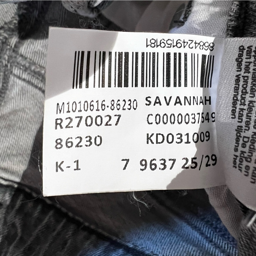 Mavi Savannah high rise straight cropped grey denim jeans 25 excellent condition - Picture 15 of 15